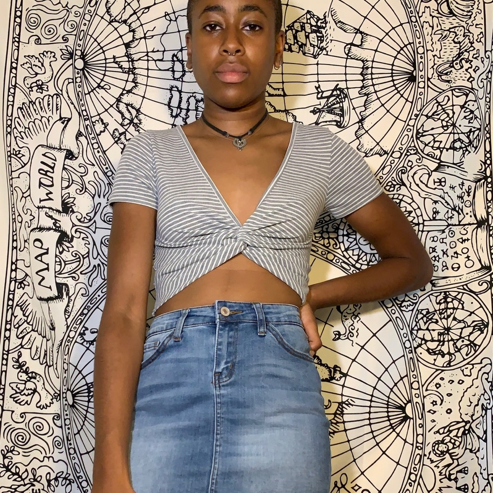 Striped Crop Top